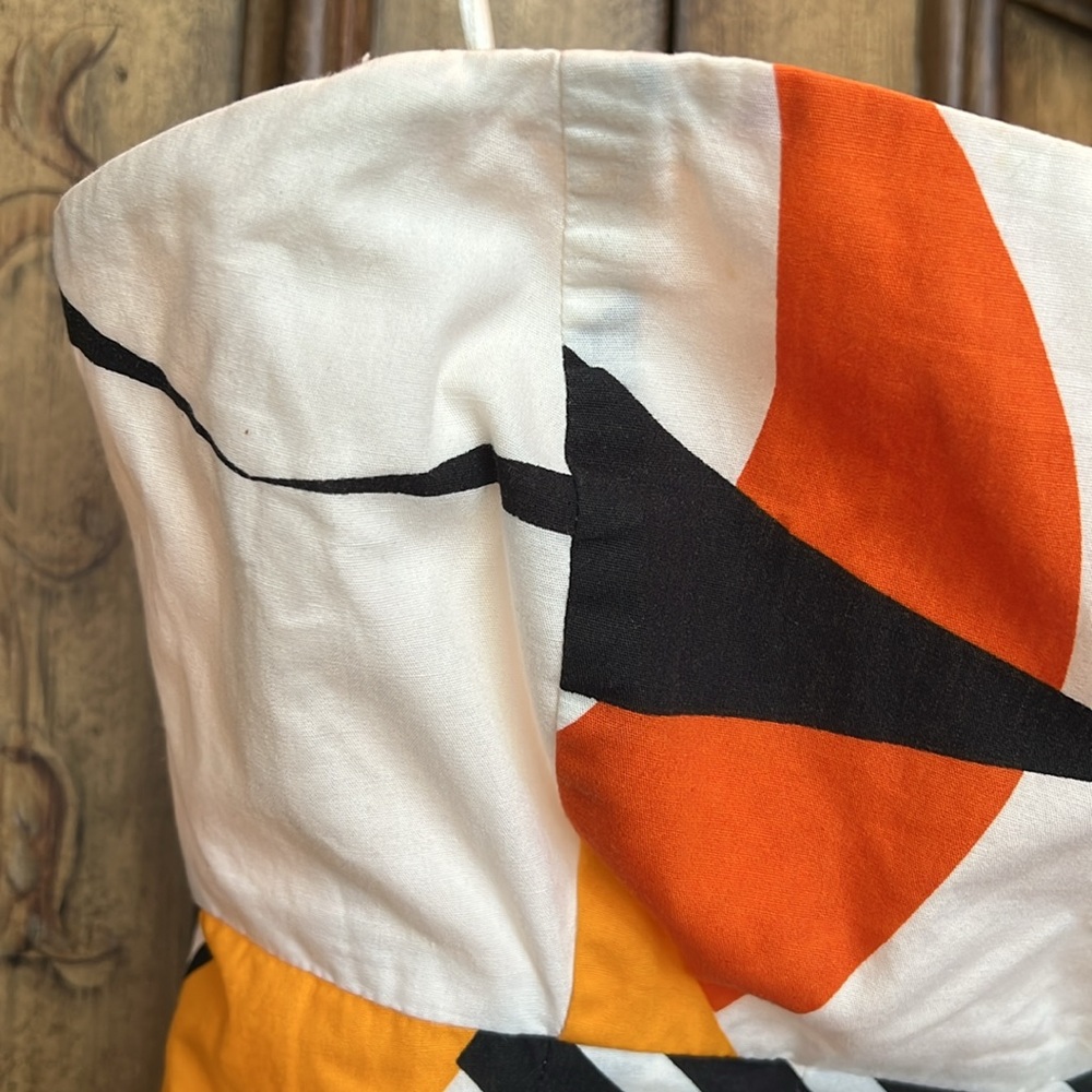 Anthropologie Tabitha Strapless Abstract Pattern Dress - Picture 5 of 9